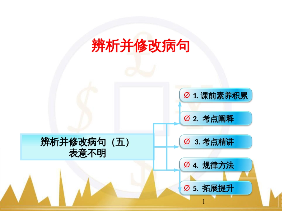 高考语文一轮复习 语言文字运用 正确使用成语（一）课件 新人教版 (43)_第1页