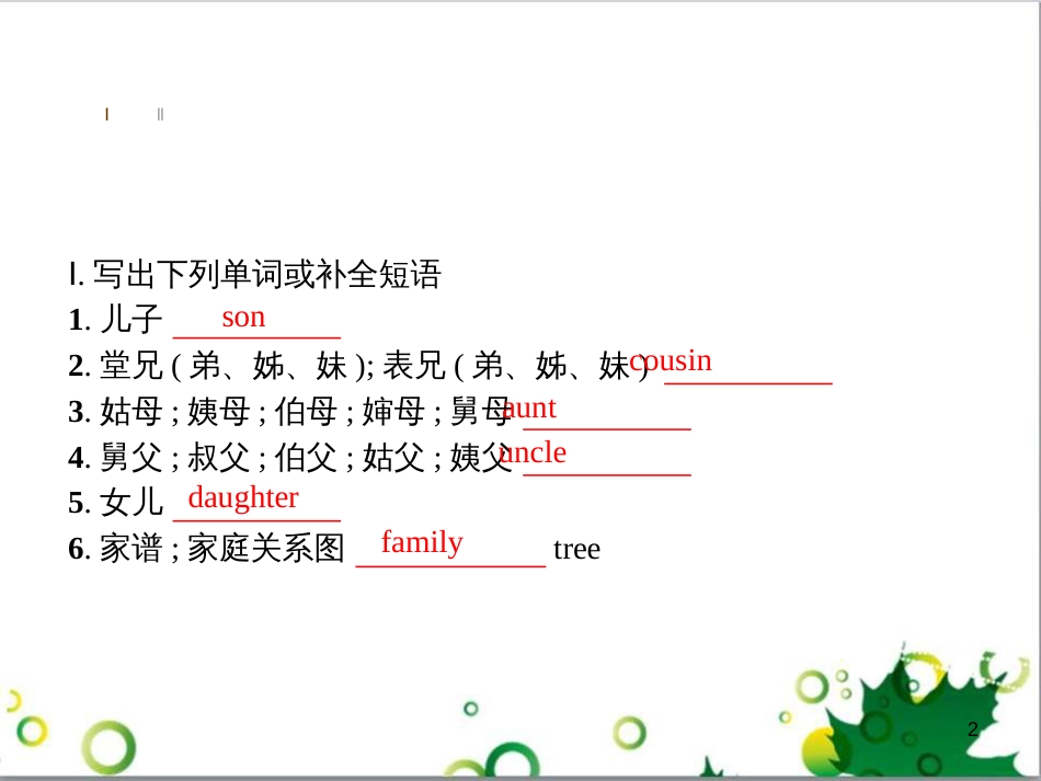七年级英语上册 周末读写训练 WEEK TWO课件 （新版）人教新目标版 (387)_第2页