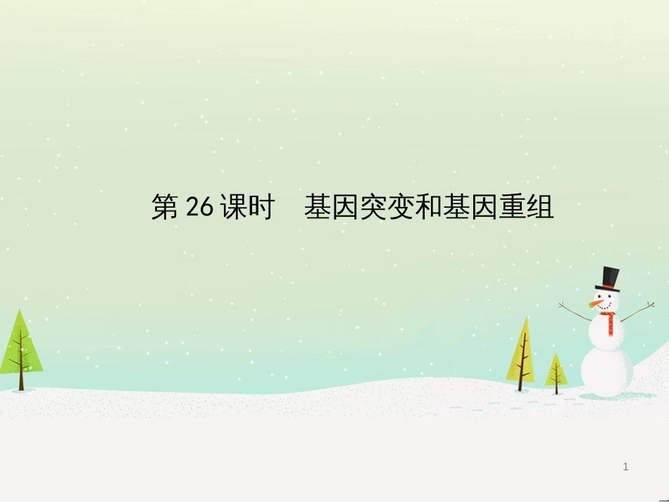 高考生物一轮复习 第八单元 生物的进化（第28课时）生物的进化课件 (28)_第1页