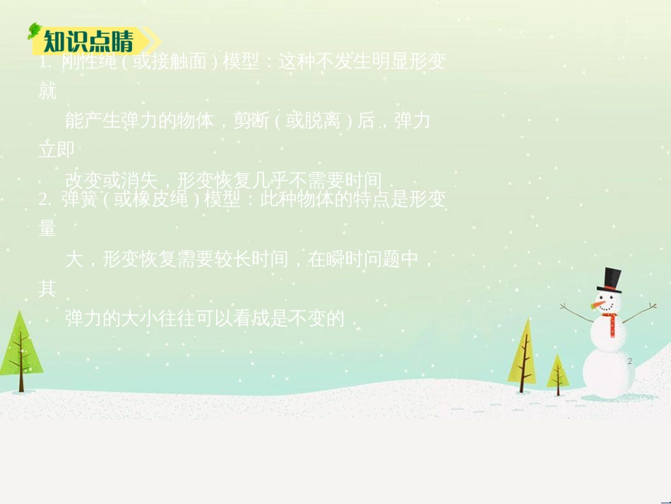 高考物理一轮复习 弹簧问题课件 新人教版_第2页