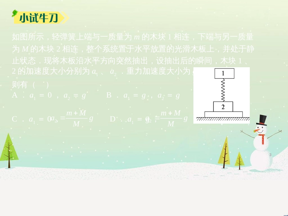 高考物理一轮复习 弹簧问题课件 新人教版_第3页