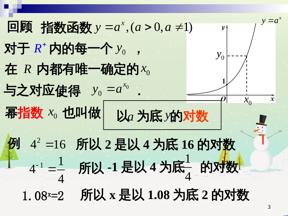 高一数学下册 第4章 幂函数、指数函数和对数函数 4.4 对数的概念及其运算课件 沪教版_第3页