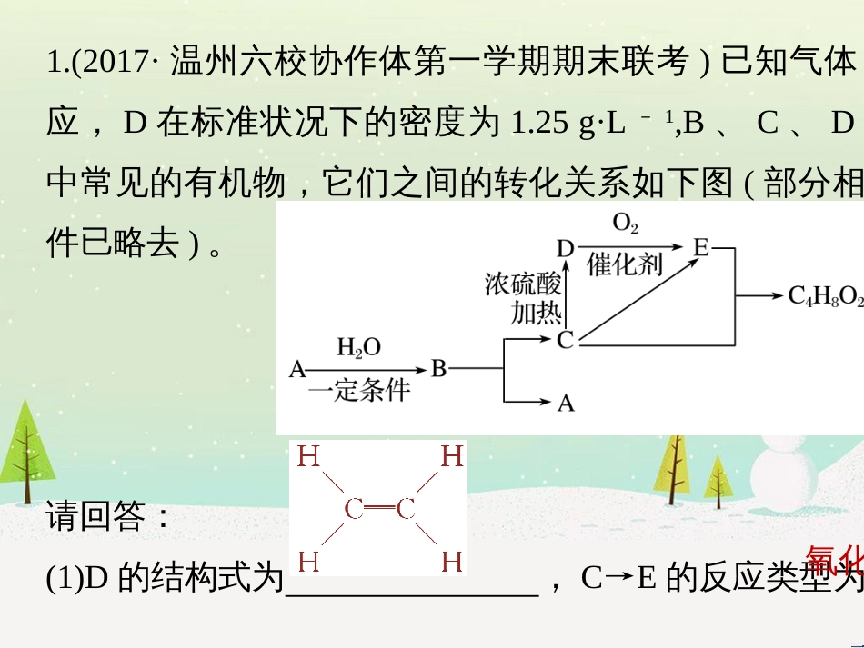 高考化学二轮增分策略 26题专练 有机物的综合应用课件 (1)_第2页