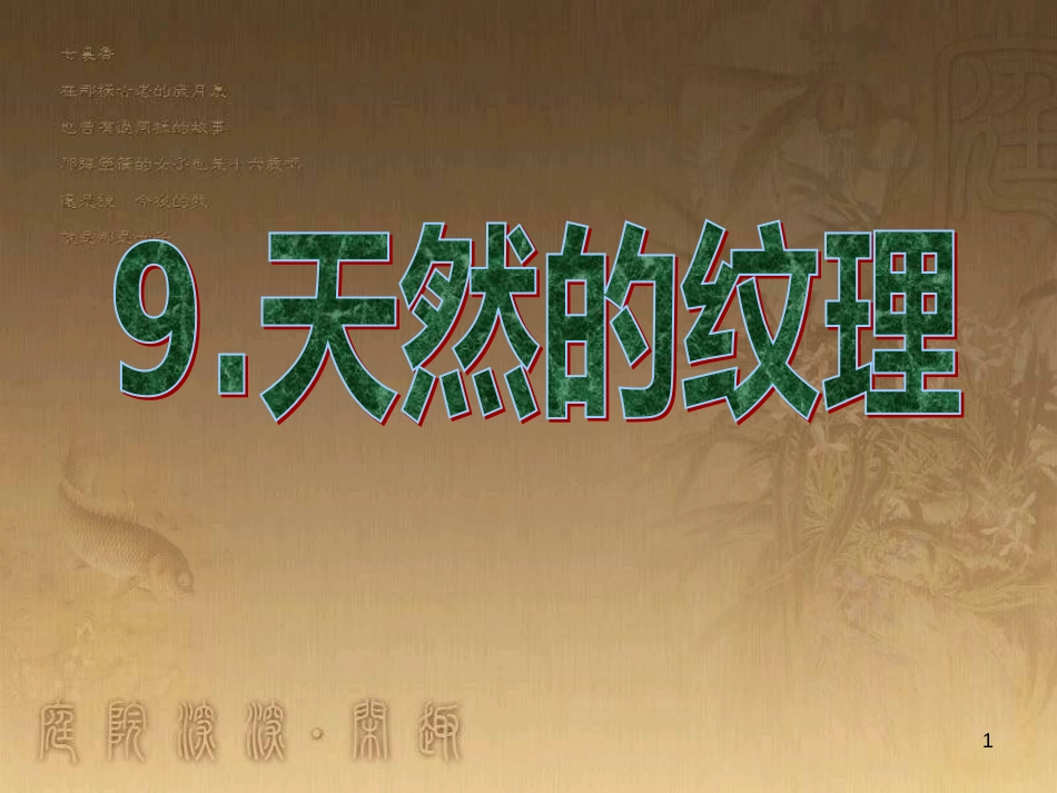 三年级美术上册 第9课 天然的纹理课件2 新人教版_第1页