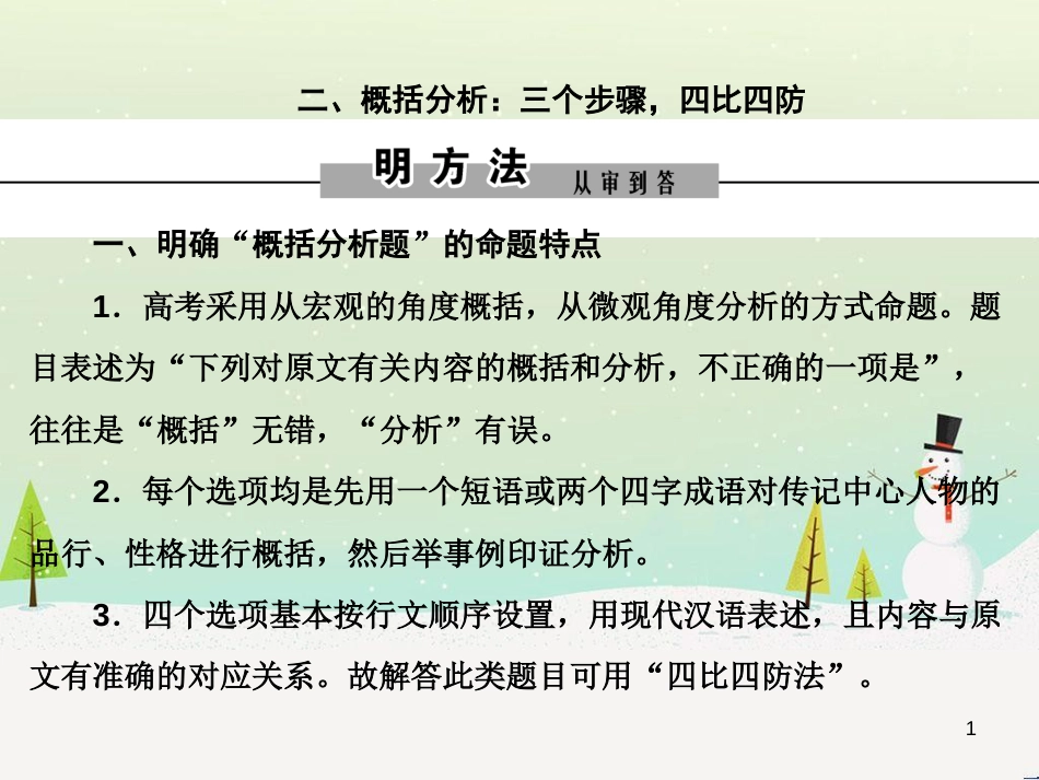 高考数学二轮复习 第一部分 数学方法、思想指导 第1讲 选择题、填空题的解法课件 理 (328)_第1页