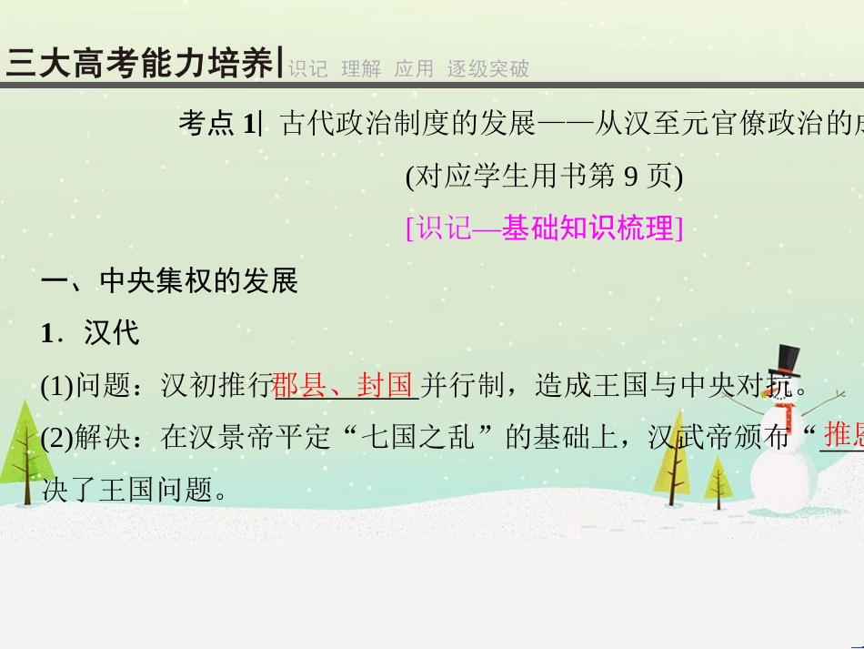 高考历史一轮总复习 高考讲座（二）经济发展历程高考第Ⅱ卷非选择题突破课件 (19)_第3页