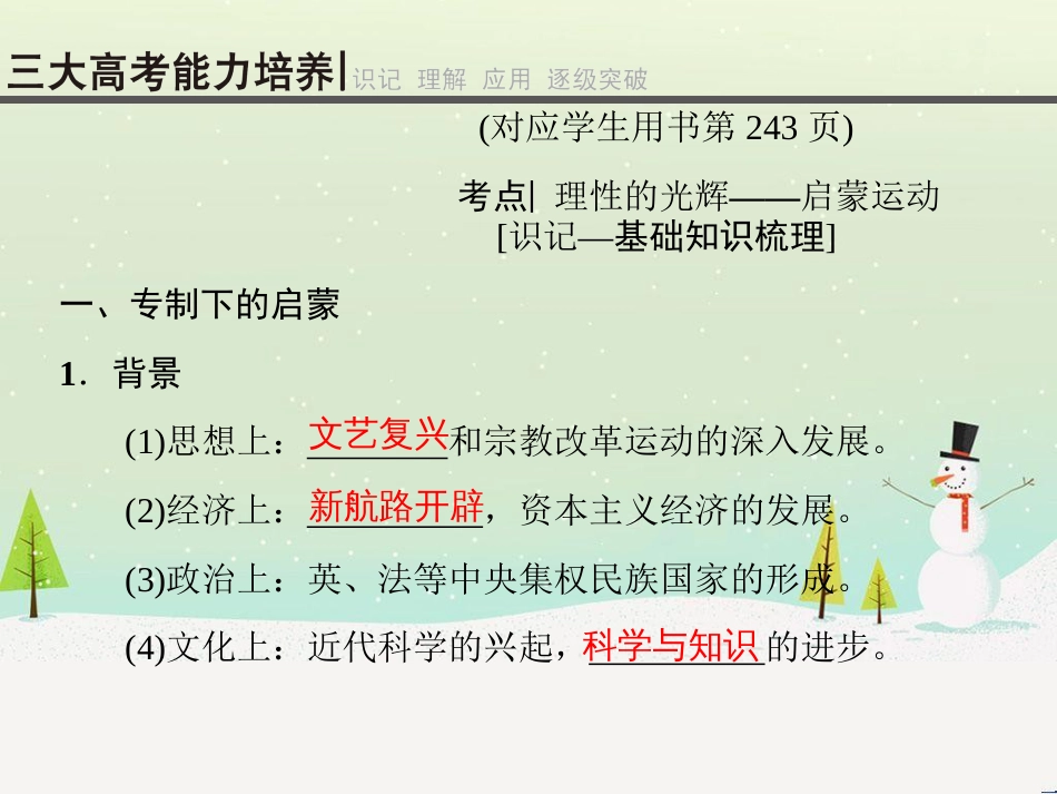 高考历史总复习 高考讲座1 政治文明历程高考第Ⅱ卷非选择题突破课件 人民版 (7)_第3页