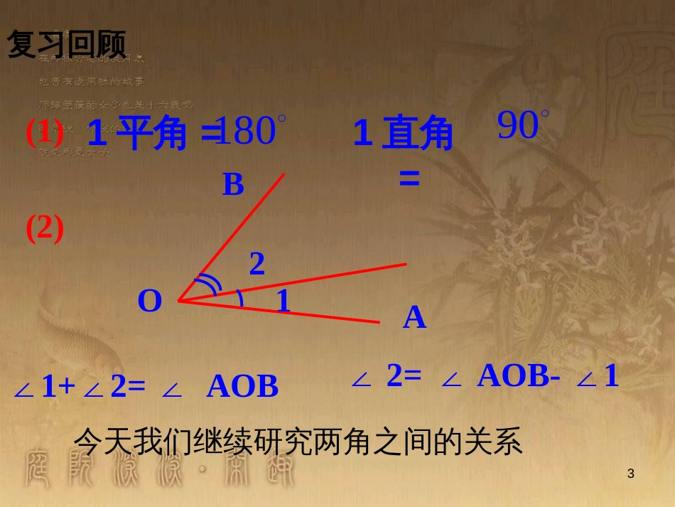 七年级数学上册 6.3 余角、补角、对顶角素材 （新版）苏科版_第3页