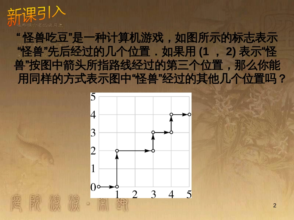 七年级数学下册 第7章 平面直角坐标系 7.1.1 有序数对课件 （新版）新人教版_第2页