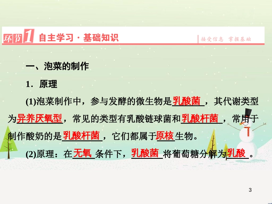 高三生物一轮复习 专题1 传统发酵技术的应用 课题1 果酒和果醋的制作课件 新人教版选修1 (20)_第3页