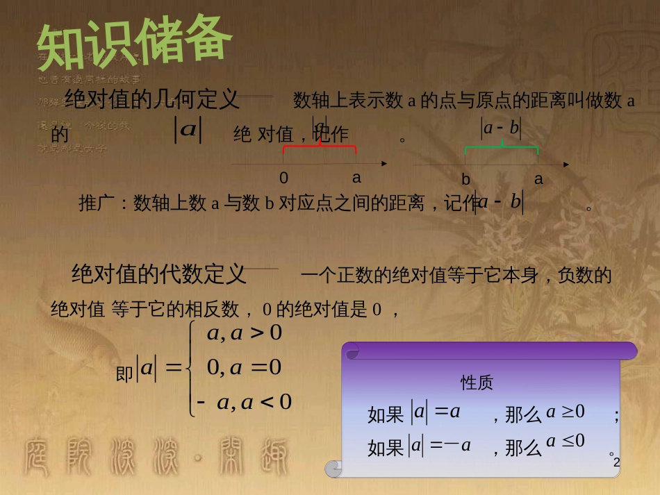 七年级数学上册 2.4 绝对值与相反数 绝对值化简素材 （新版）苏科版_第2页