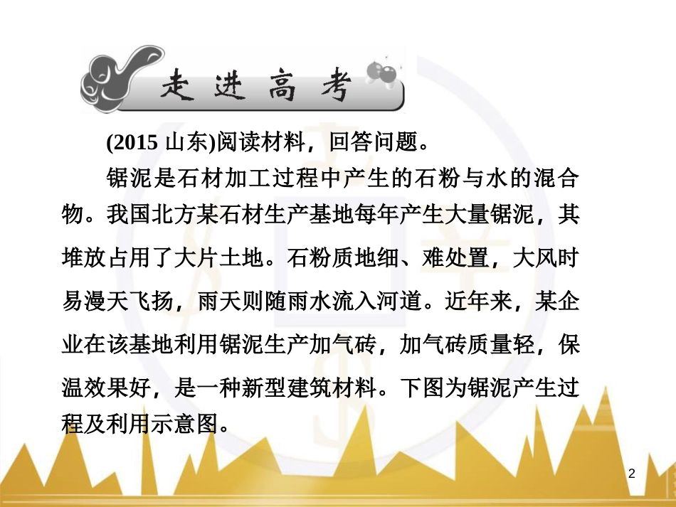 高三化学一轮总复习 有机化学基础（第4课时）高分子化合物与有机合成课件（选修5） (259)_第2页
