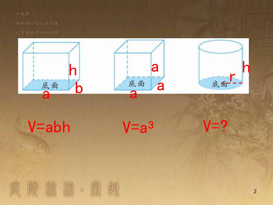 六年级数学下册 7.2.6 立体图形的表面积和体积（1）课件 （新版）苏教版_第2页