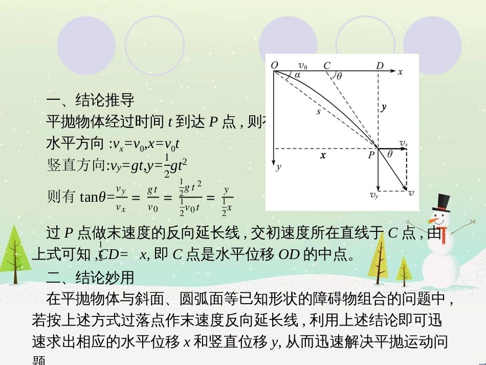 高考物理二轮复习 微专题1 平抛运动二级结论的一个妙用课件 (1)_第3页