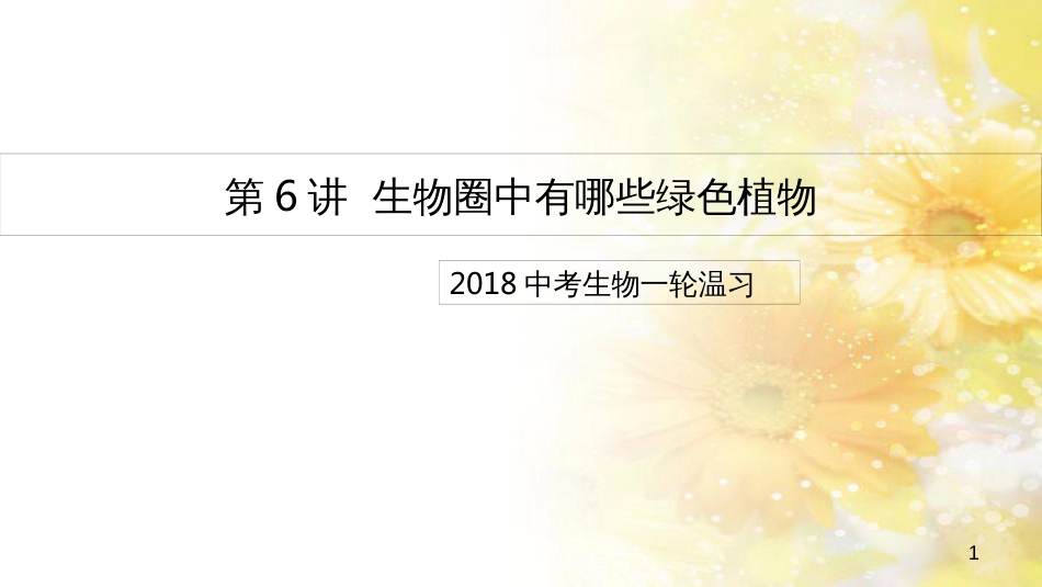 中考生物一轮复习 真菌课件 (8)_第1页