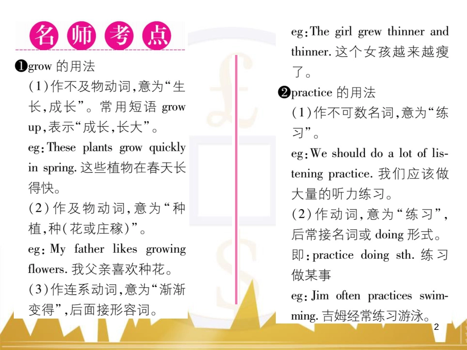 八年级英语上册 Unit 10 If you go to the party  you’ll have a great time语法精讲精练（Grammar Focus）课件 （新版）人教新目标版 (42)_第2页