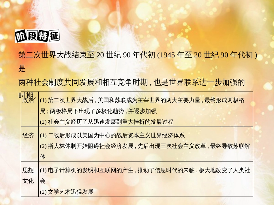 高考历史一轮复习 专题十五 两极格局下的世界——20世纪40年代中期至90年代初 第41讲 第二次世界大战后世界政治格局的演变课件_第3页