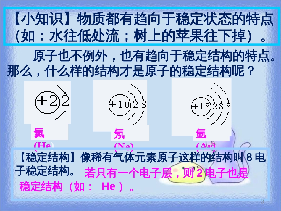 九年级化学上册 第三单元《物质构成的奥秘》3.2 原子的结构 第2课时 离子与相对原子质量课件 （新版）新人教版_第3页
