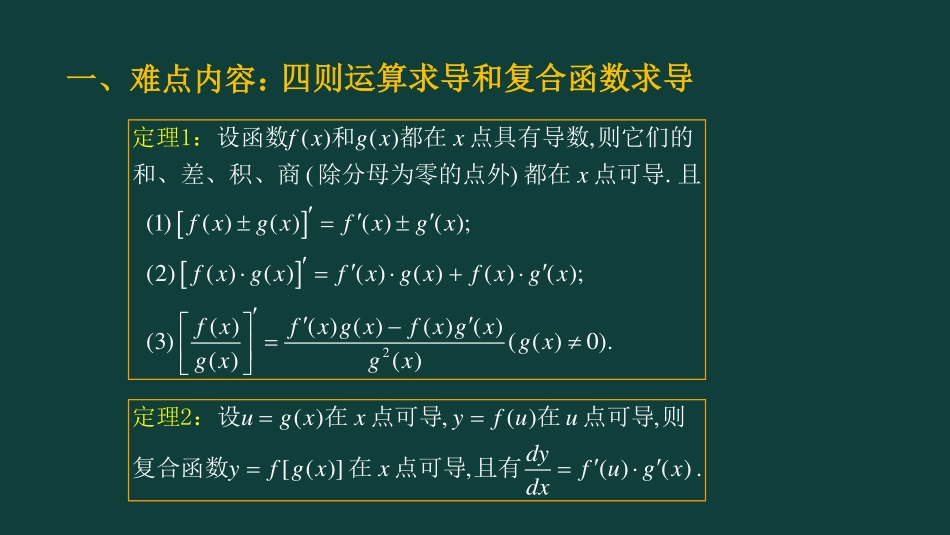 (8)--ch2--第三讲 函数的求导运算（最新）_第2页