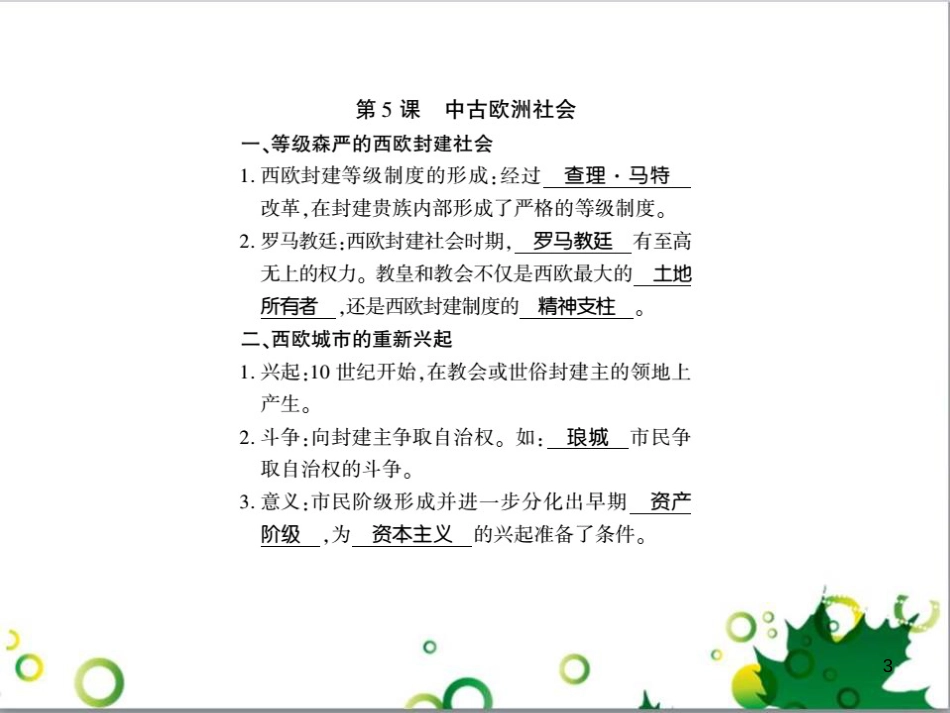 三年级语文上册 第三单元期末总复习课件 新人教版 (735)_第3页