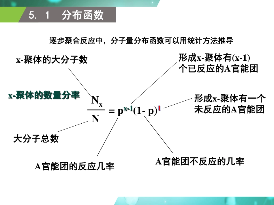 (10)--2.5 逐步聚合线型聚合反应中的分子量分布_第3页