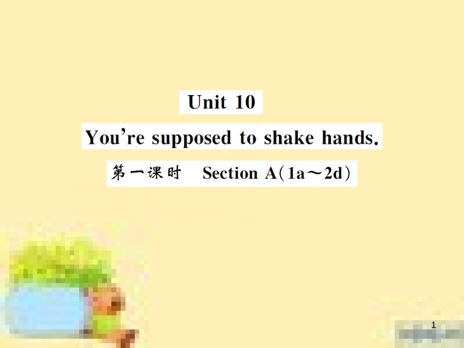 九年级英语下册 Unit 10 Get Ready for the Future语法精练及易错归纳作业课件 （新版）冀教版 (402)_第1页