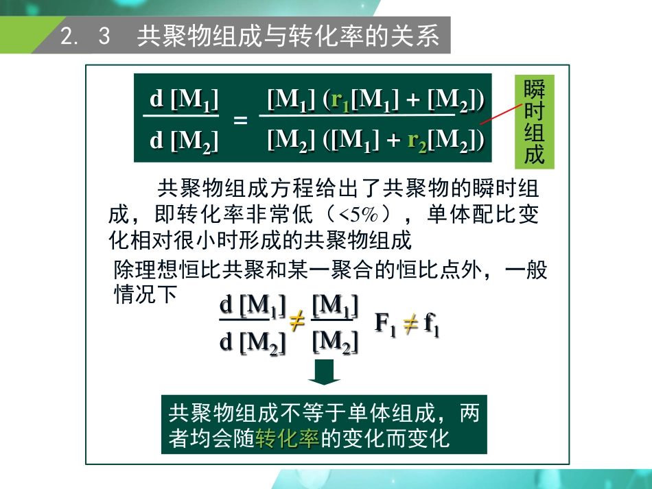 (25)--4.4 共聚物组成与转化率的关系_第3页