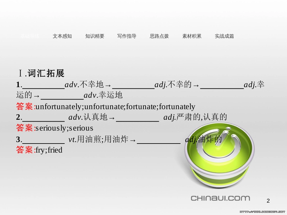 高中英语 Unit 6 Design Section Ⅴ 单元语法突破课件 北师大版必修2 (45)_第2页