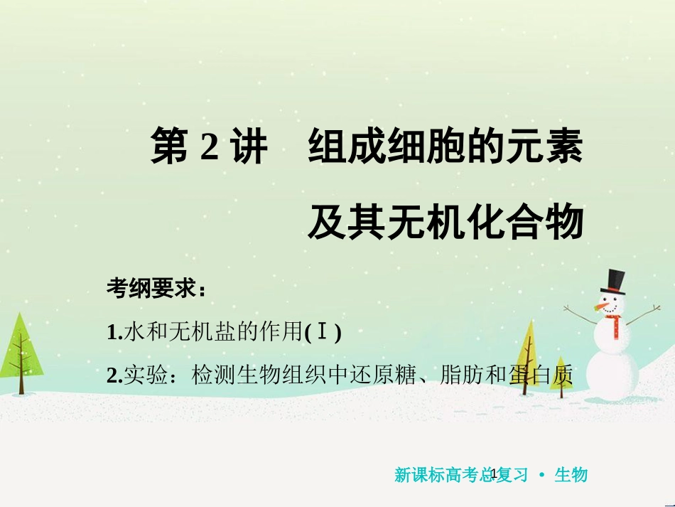 高考化学一轮复习 第1章 化学计量在实验中的应用 第1讲 物质的量 气体摩尔体积课件 新人教版 (115)_第1页