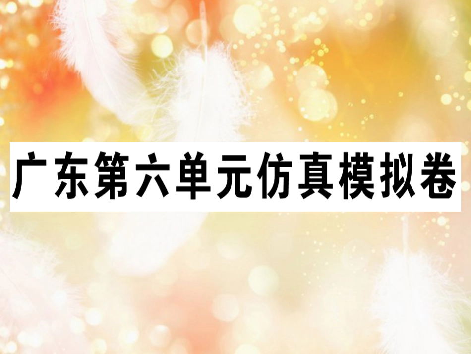 八年级英语上册 Unit 6 I’m going to study computer science仿真模拟卷习题课件 （新版）人教新目标版_第1页