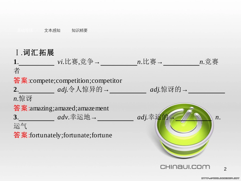 高中英语 Unit 6 Design Section Ⅴ 单元语法突破课件 北师大版必修2 (39)_第2页