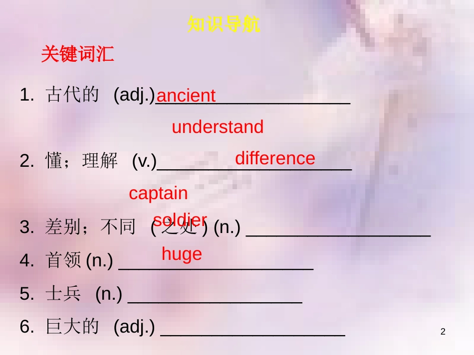 八年级英语上册 Module 3 Culture and history Unit 6 Ancient stories（内文）课件 牛津深圳版_第2页