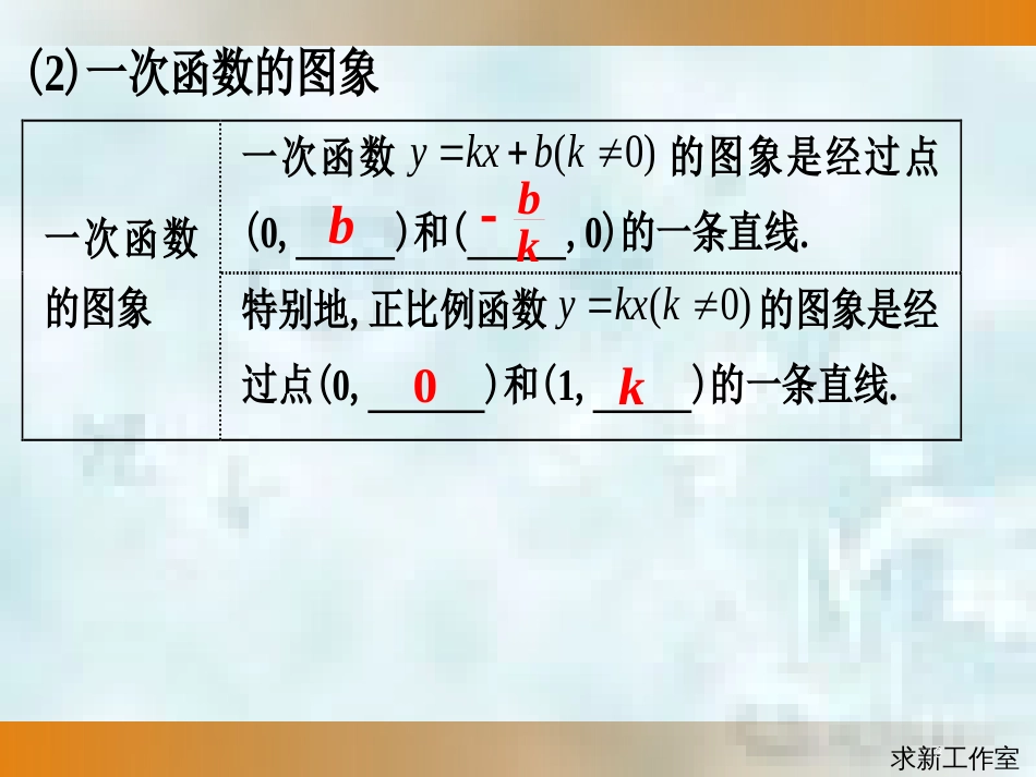 中考数学总复习 第二部分 统计与概率 第3单元 函数及其图象 第14课时 一次函数图象与性质优质课件 新人教版_第3页