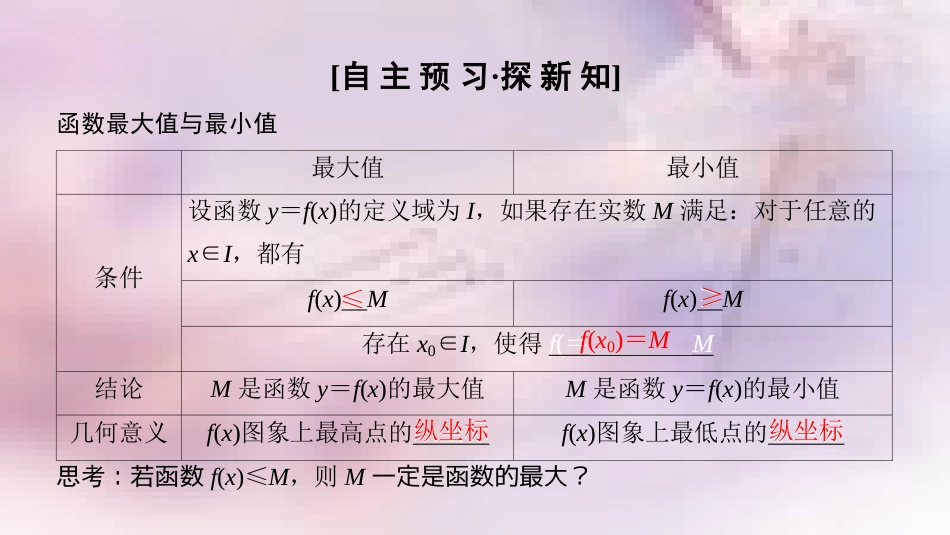 高中数学 第一章 集合与函数概念 1.3 函数的基本性质 1.3.1 单调性与最大(小)值 第2课时 函数的最大（小）值课件 新人教A版必修1_第3页