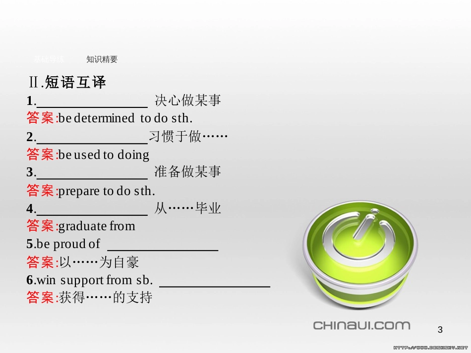 高中英语 Unit 6 Design Section Ⅴ 单元语法突破课件 北师大版必修2 (34)_第3页