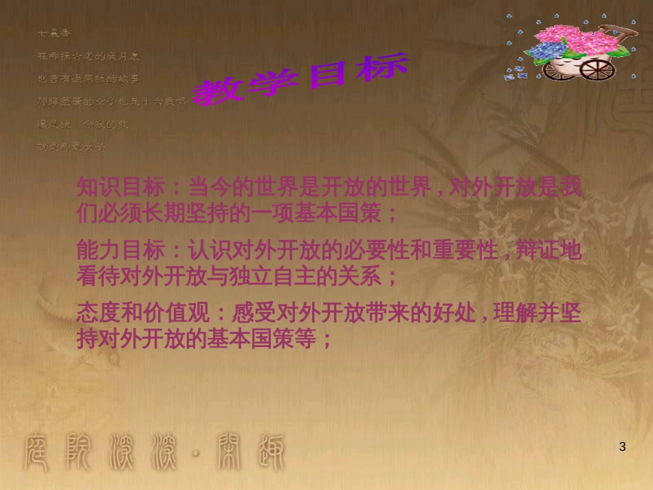 九年级政治全册 第二单元 了解祖国 爱我中华 第四课 了解基本国策与发展战略 第1框 对外开放的基本国策教学课件 新人教版_第3页