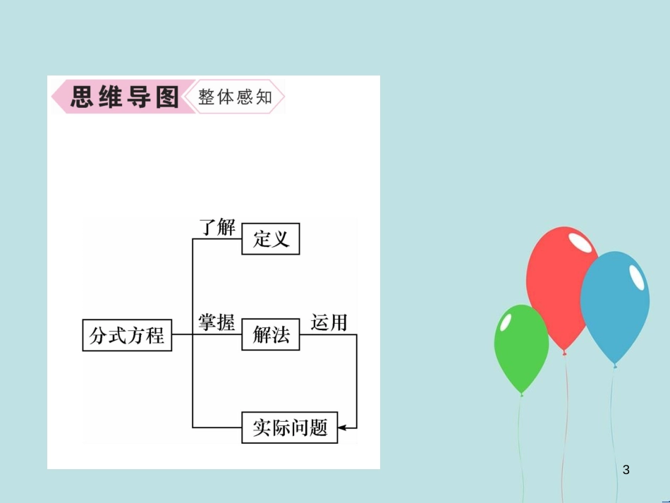 （遵义专版）八年级数学上册 第15章 分式 15.3 分式方程 第1课时 分式方程习题课件 （新版）新人教版_第3页