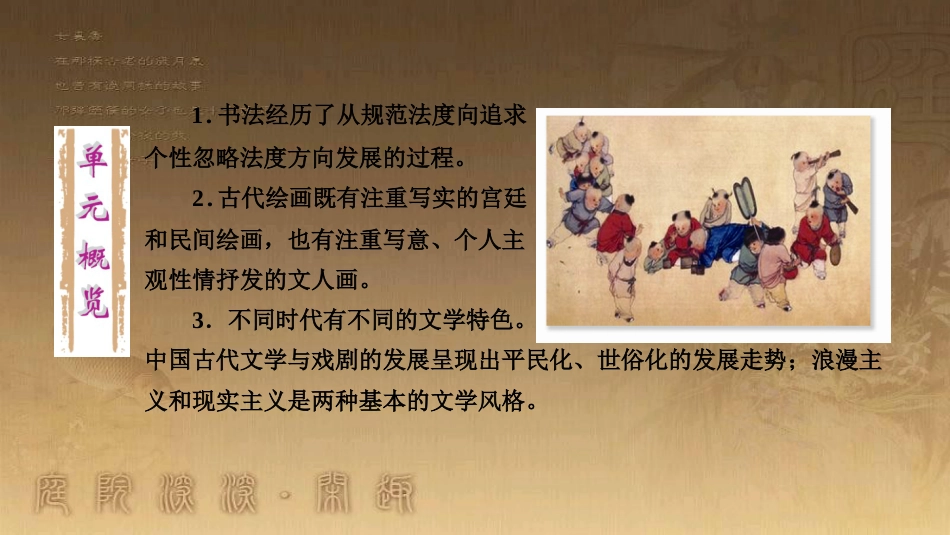 高考历史大一轮复习 第四单元 19世纪以来的世界文化 第35讲 诗歌、小说与戏剧课件 岳麓版必修3 (65)_第3页