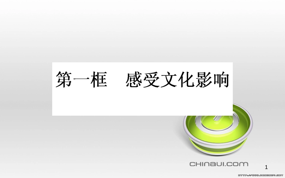 高中政治 第一单元 文化与生活 第一课 文化与社会 第一框 体味文化课件 新人教版必修3 (90)_第1页