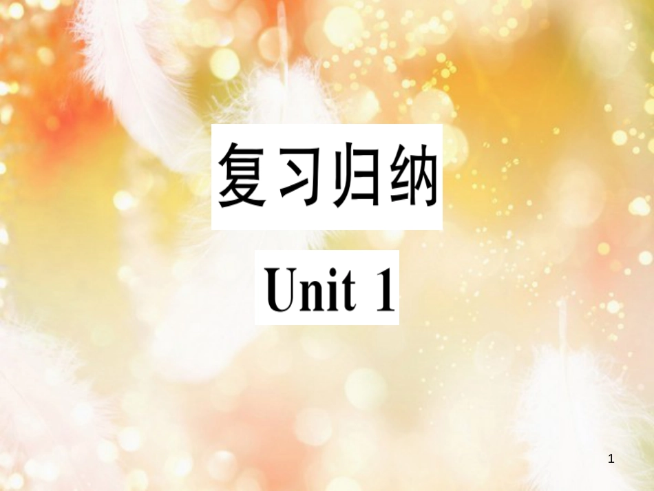 八年级英语上册 Unit 1 Where did you go on vacation复习归纳习题课件 （新版）人教新目标版_第1页
