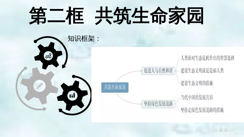 九年级道德与法治上册 第三单元 文明与家园 第六课 建设美丽中国 第二框 共筑生命家园优质课件 新人教版_第3页