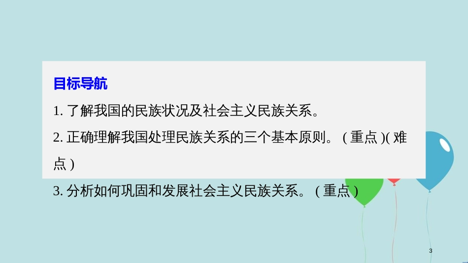 高中政治 第三单元 发展社会主义民主政治 第七课 我国的民族区域自治制度和宗教政策 1 处理民族关系的原则：平等、团结、共同繁荣课件 新人教版必修2_第3页