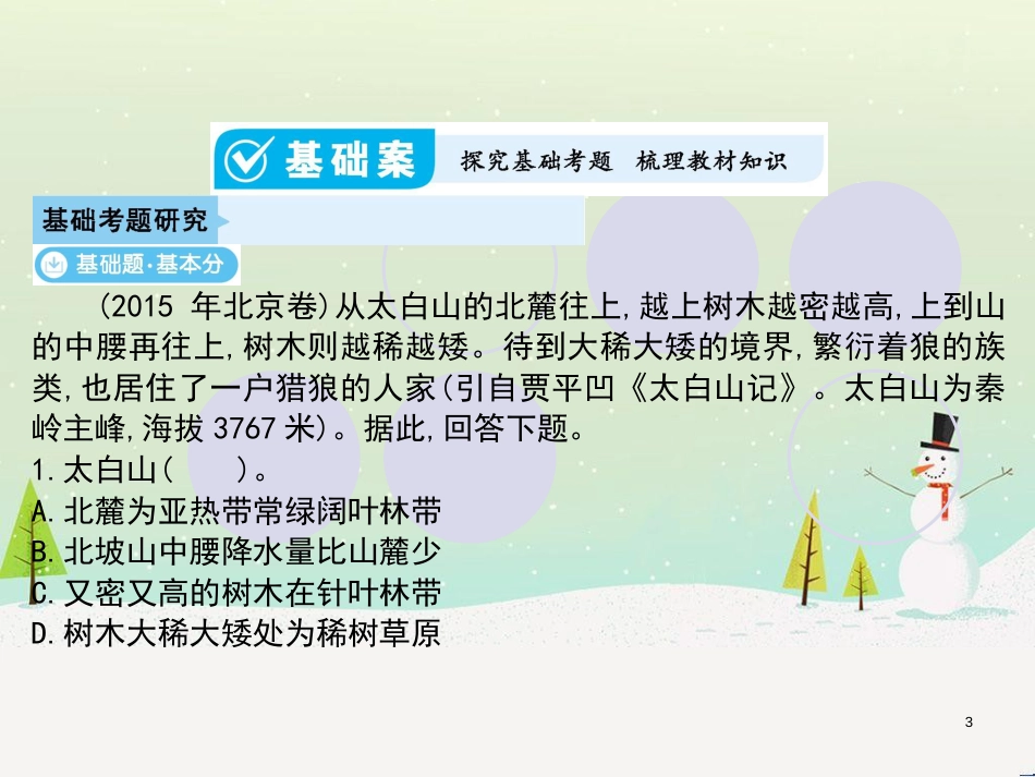 高考地理一轮复习 第3单元 从地球圈层看地理环境 答题模板2 气候成因和特征描述型课件 鲁教版必修1 (396)_第3页