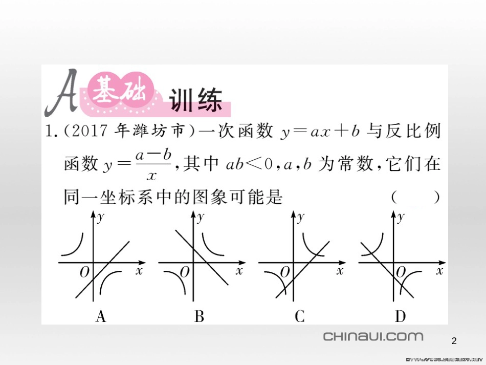 中考数学复习 中考模拟卷（一）课件 (55)_第2页