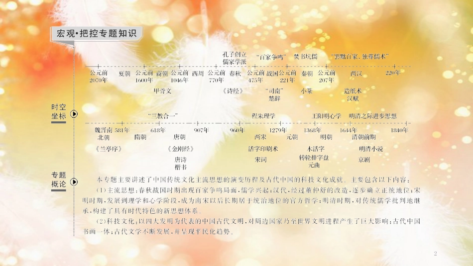 高考历史一轮复习 专题十三 中国传统文化主流思想的演变和中国古代的科技与文化 第27讲 从百家争鸣到汉代儒学课件 人民版_第2页