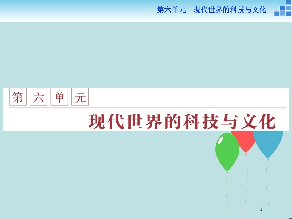 2017-2018学年高中历史 第六单元 现代世界的科技与文化 第25课 现代科学革命课件 岳麓版必修3_第1页