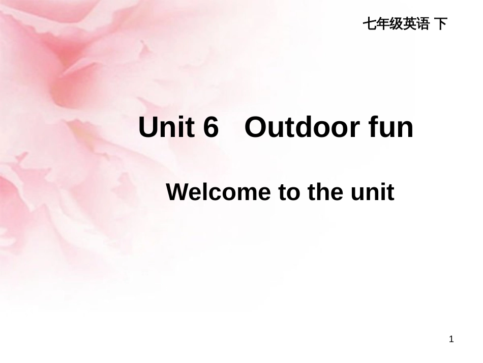 七年级英语下册 Unit 8 Pets Welcome to the unit课件 （新版）牛津版 (30)_第1页