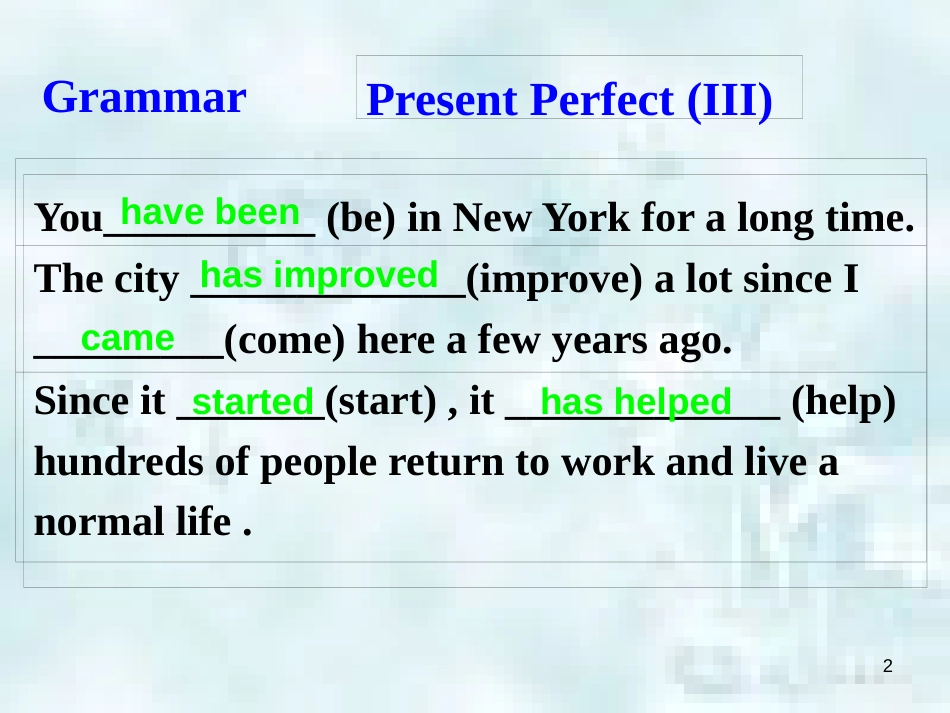 九年级英语上册 Unit 1 The Changing World Topic 3 The world has changed for the better Section D优质课件 （新版）仁爱版_第2页