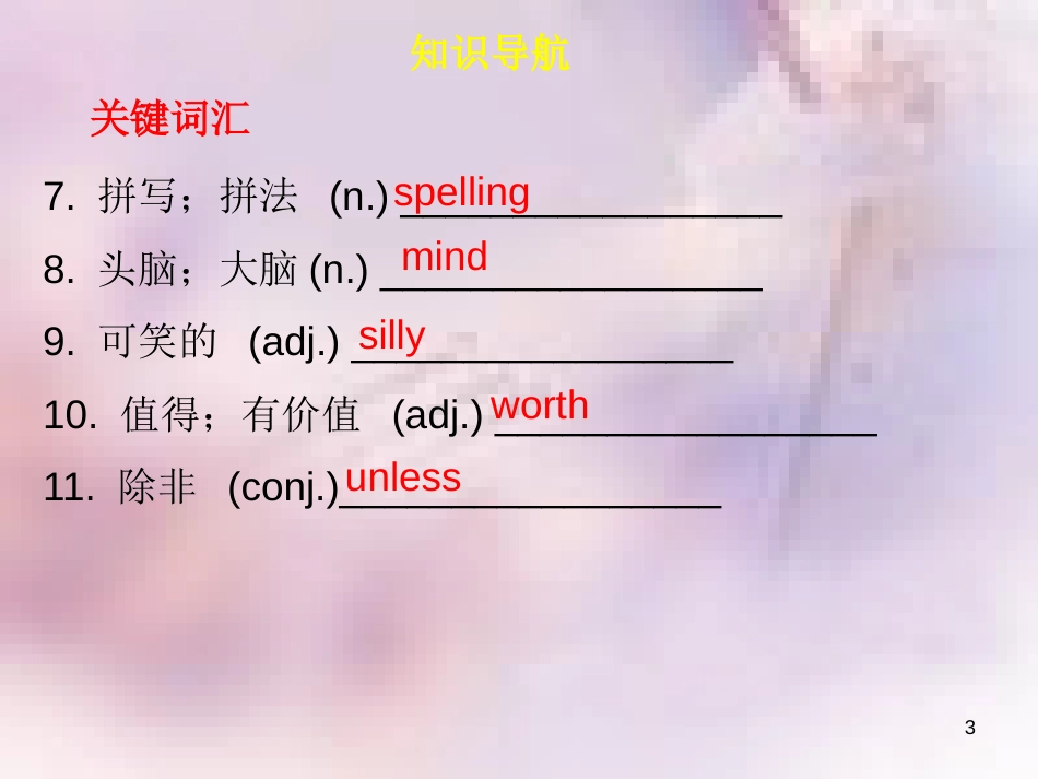 八年级英语上册 Module 4 School life Unit 7 Memory（内文）课件 牛津深圳版_第3页