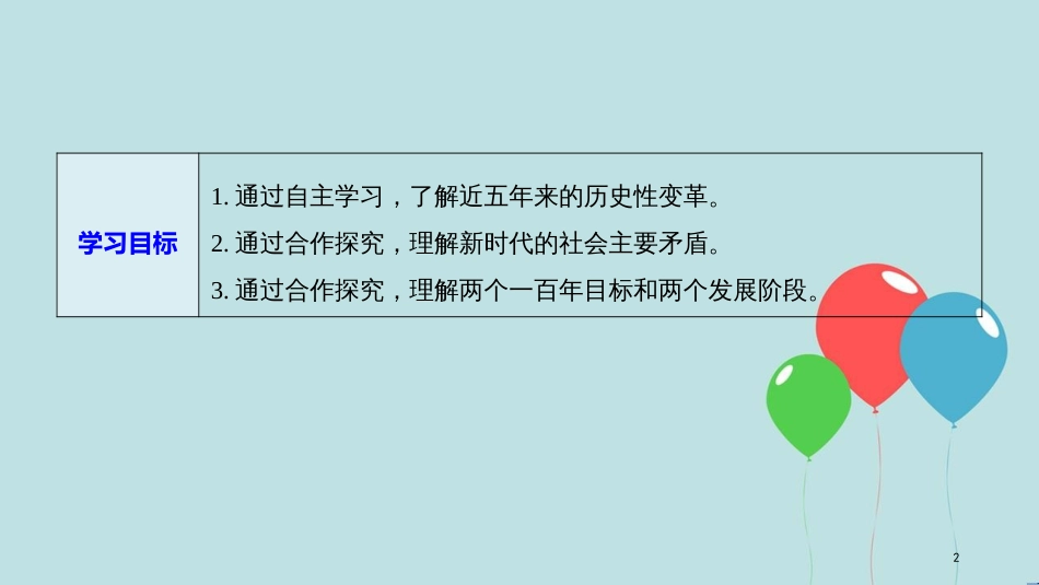 （浙江专版）高中政治 第四单元 发展社会主义市场经济 第十课 新发展理念和中国特色社会主义新时代的经济建设 1 中国经济发展进入新时代课件 新人教版必修1_第2页